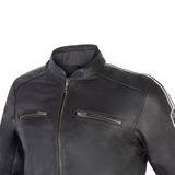 BELA CRAFT Leather Motorcycle Jacket Black