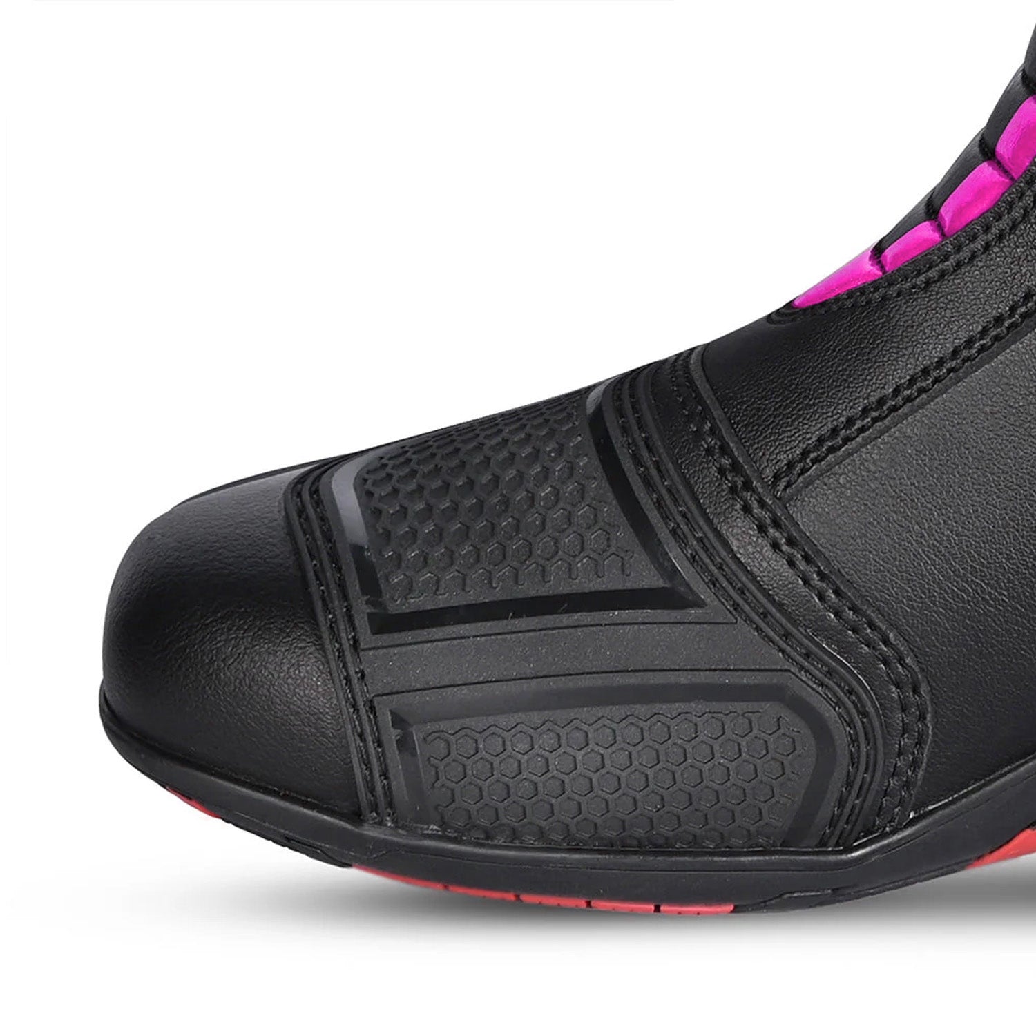 BELA STRIP Senhora Moto Couro Botas Preto Rosa Fluor – 2 – Maximomoto PT