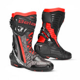 BELA AIR RIDER GP-1 Motorcycle Racing Boots Black Gray Red – Maximomoto PT