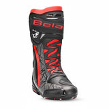 BELA AIR RIDER GP-1 Moto Corrida Botas Preto Cinza Vermelho