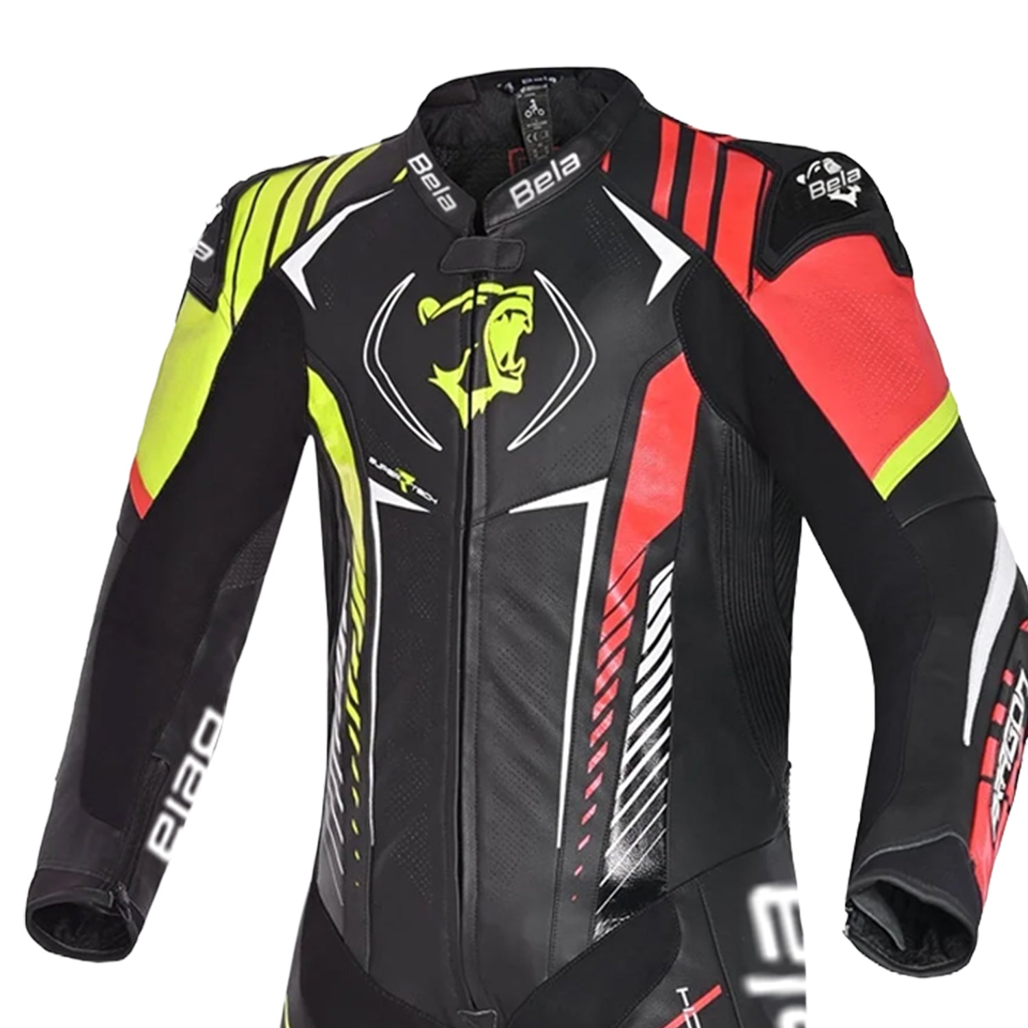 BELA ARAGONE 1 PC Motorcycle Suit Black Red Yellow – 4 – Maximomoto PT