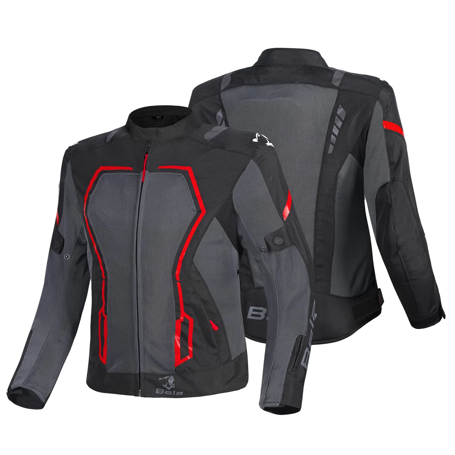 BELA ARTREX AIR 2.0 Moto Senhora Casacos Preto Cinza Vermelho – 2 – Maximomoto PT