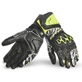 BELA ARMOUR PRO Motorcycle Leather Gloves Black Yellow – Maximomoto PT