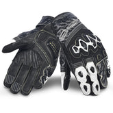 BELA ARMOUR PRO Moto Curta Luvas Preto Branco – Maximomoto PT