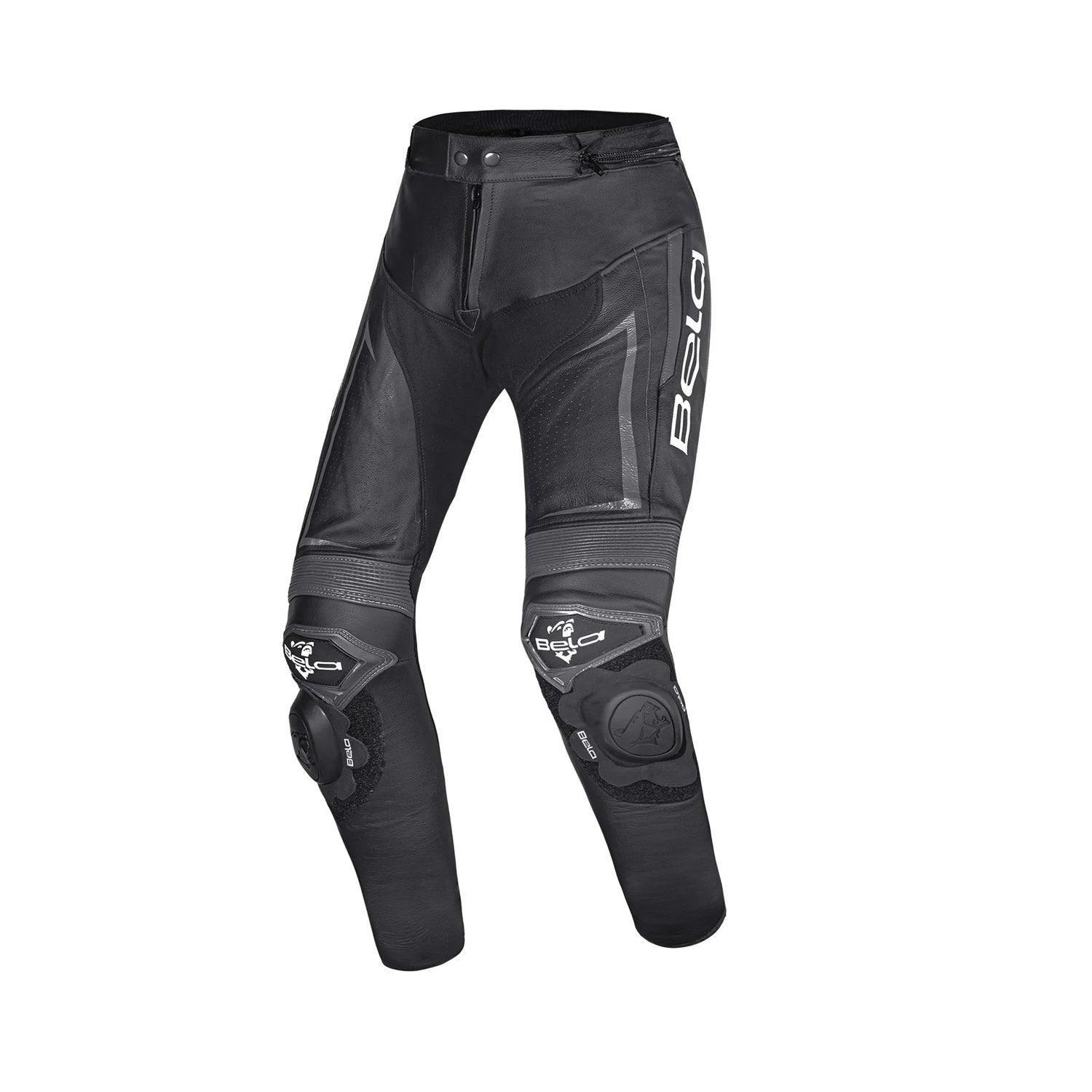 BELA BEAST Moto Homem Couro Calcas Preto Anthra Branco – 1 – Maximomoto PT