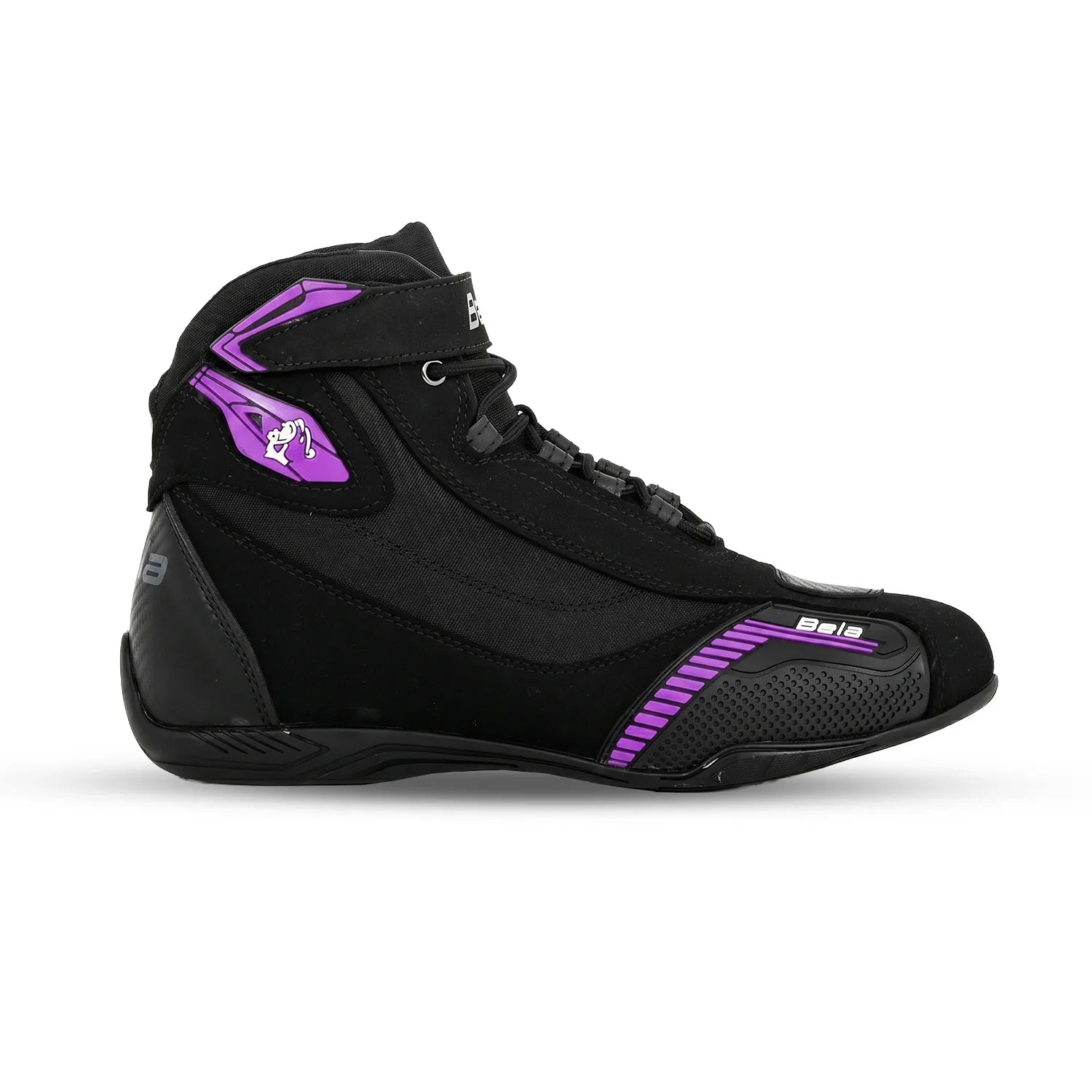 BELA KIVA BOTAS DE MOTO COURO SENHORA PRETO FUSCHIA – 2 – Maximomoto PT