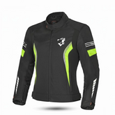 BELA BRADLEY Women's Motorcycle Textile Jackets Black Fluorescent Yellow – Maximomoto PT