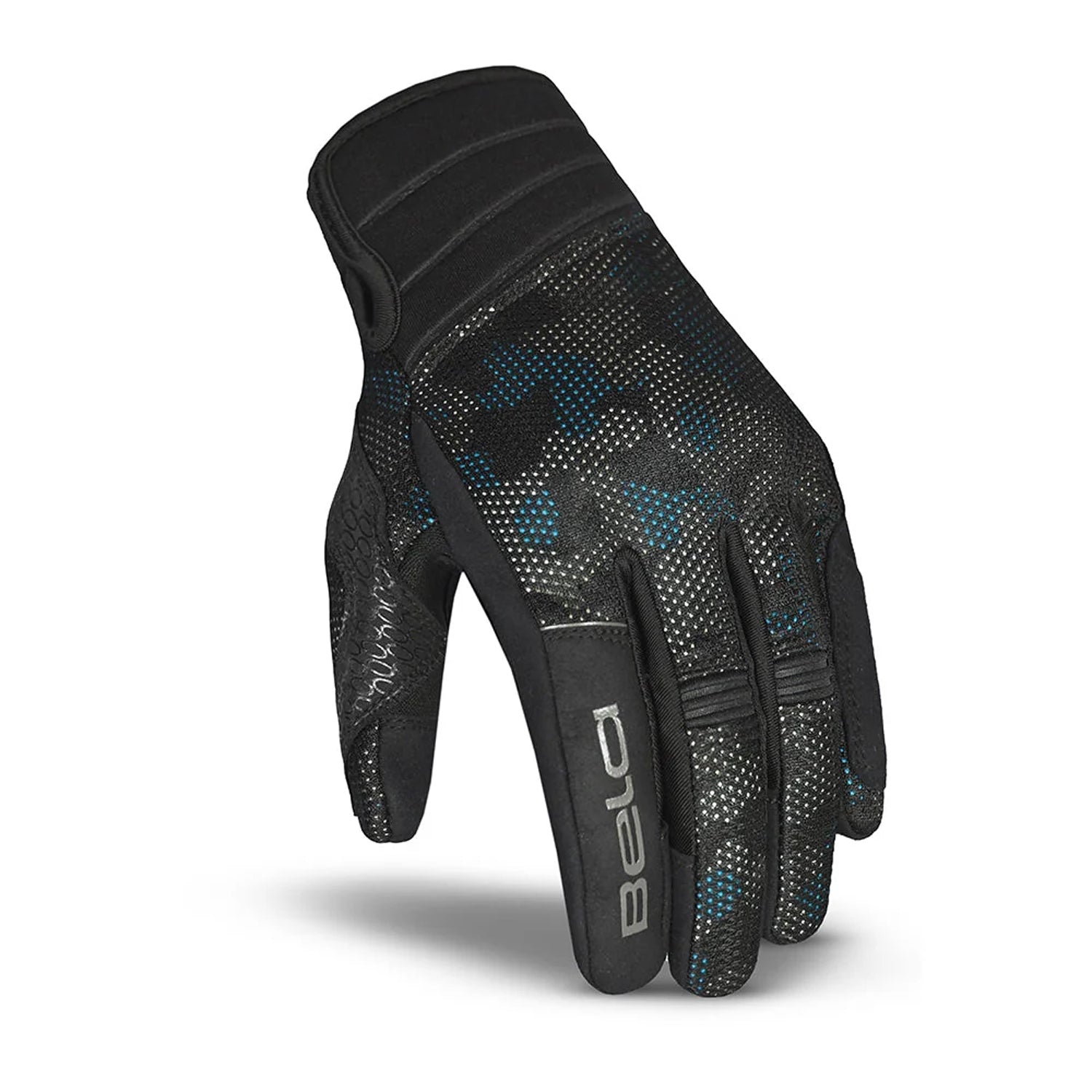 BELA CIRRUS CAMO Summer Motorcycle Textile Gloves Camouflage Blue Black – 2 – Maximomoto PT