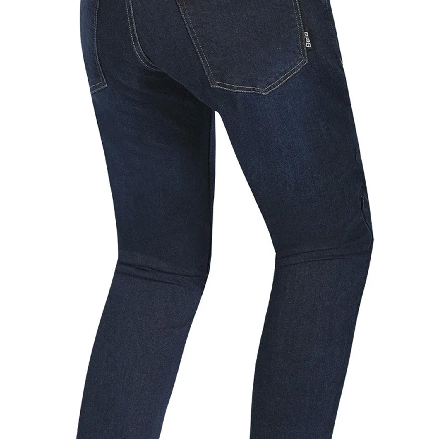 BELA CLARK Denim Jeans Moto Senhora Calcas Dark Spray Azul – 7 – Maximomoto PT
