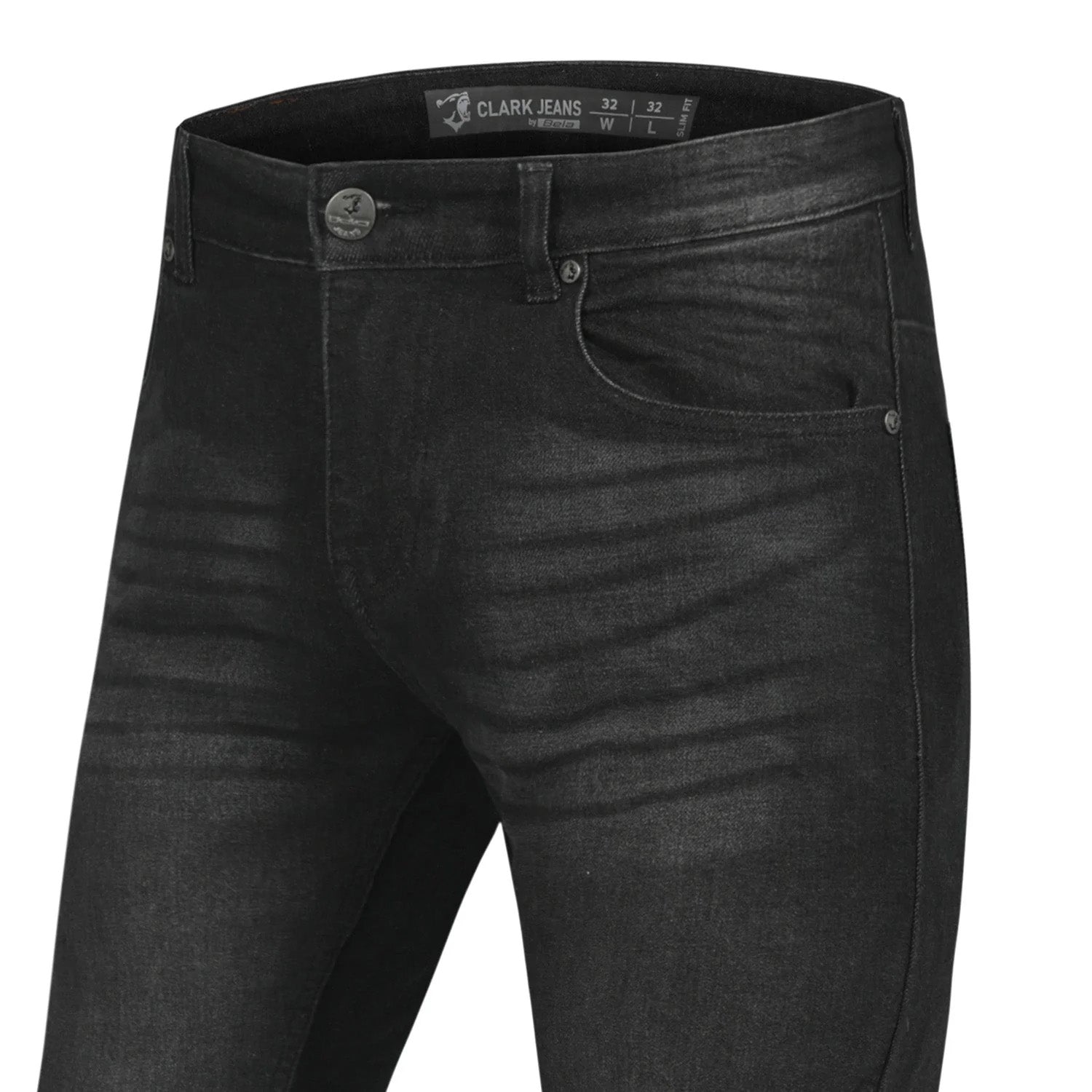 BELA CLARK Denim Jeans Moto Senhora Calcas Spray Preto – 4 – Maximomoto PT
