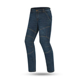 Beautiful Cowboy Jeans Crack Motorcycle Blue Pants – Maximomoto PT
