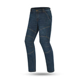 Beautiful Cowboy Jeans Crack Motorcycle Blue Pants