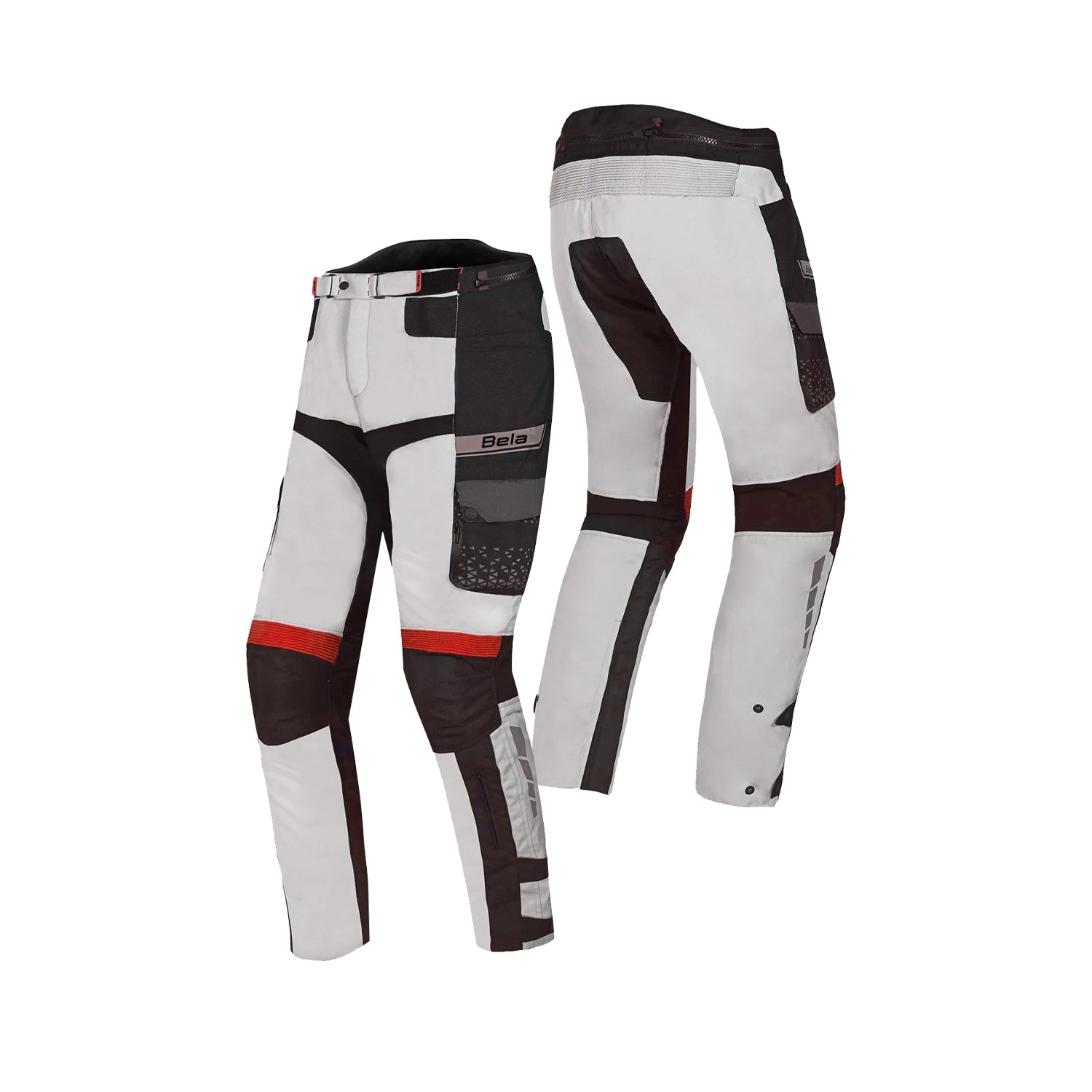 BELA CROSSROAD EXTREME WP Moto Textil Calcas Gelo Cinzento Vermelho – 2 – Maximomoto PT