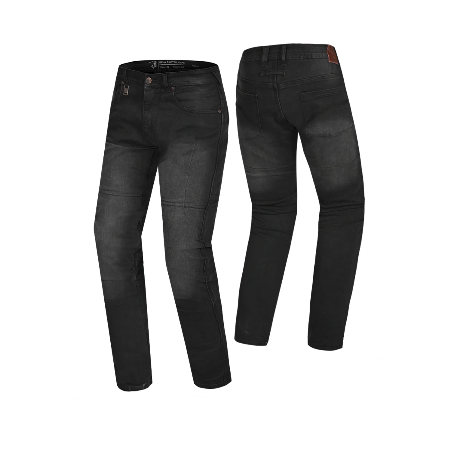 BELA DRIFTER Denim Jeans Motorcycle Pants Tie & Dy Black 34L – 2 – Maximomoto PT