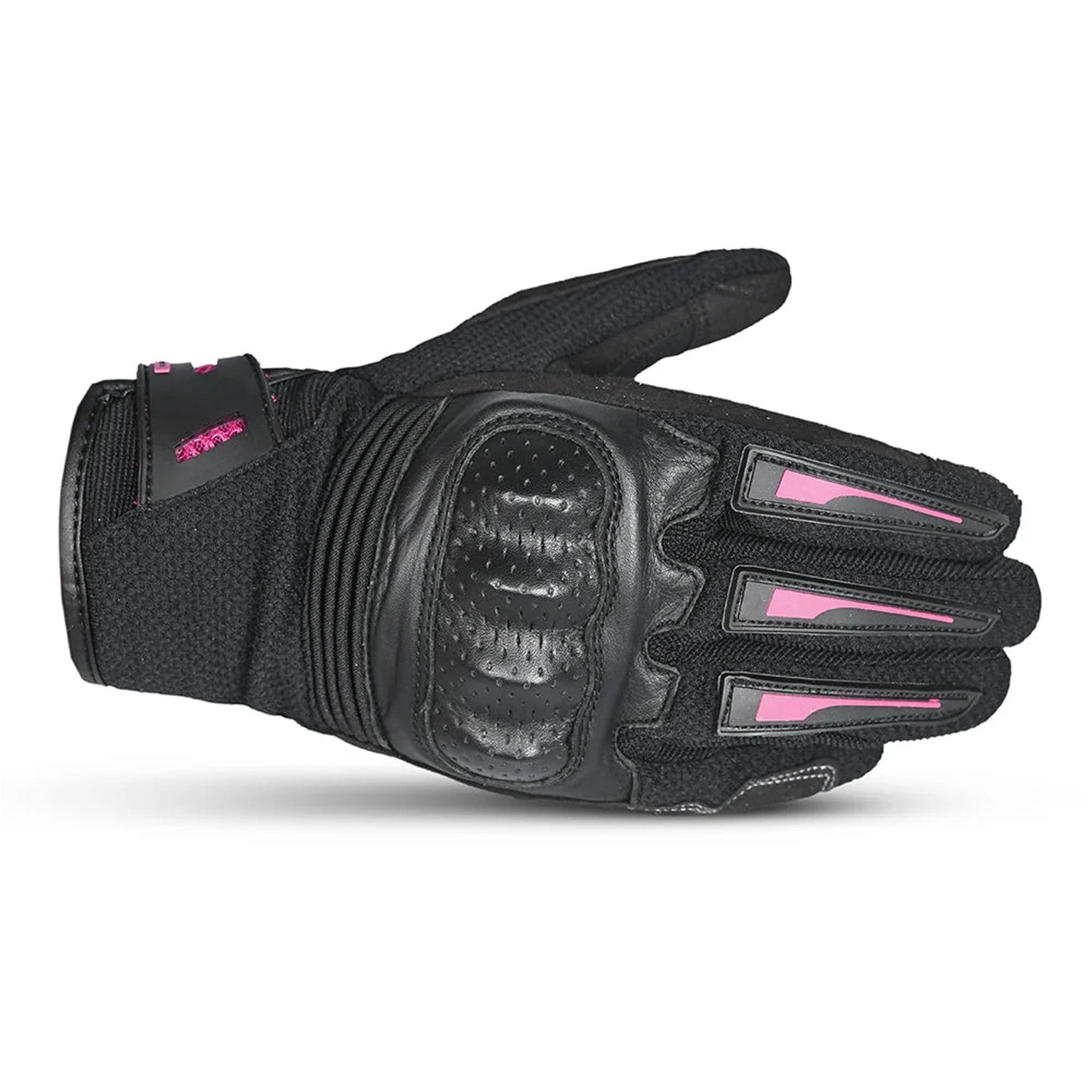 BELA DRIFT Motorcycle Ladies Textile Gloves Black Pink – 2 – Maximomoto PT