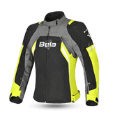 BELA ELANUR Moto Senhora Textil Casacos Preto Antracite Amarelo – Maximomoto PT