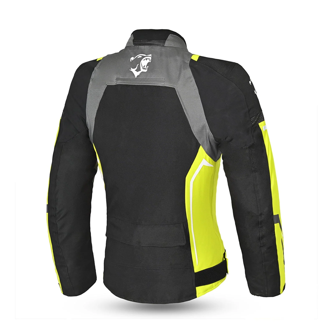 BELA ELANUR Motorcycle Ladies Textile Jackets Black Anthracite Yellow – 3 – Maximomoto PT