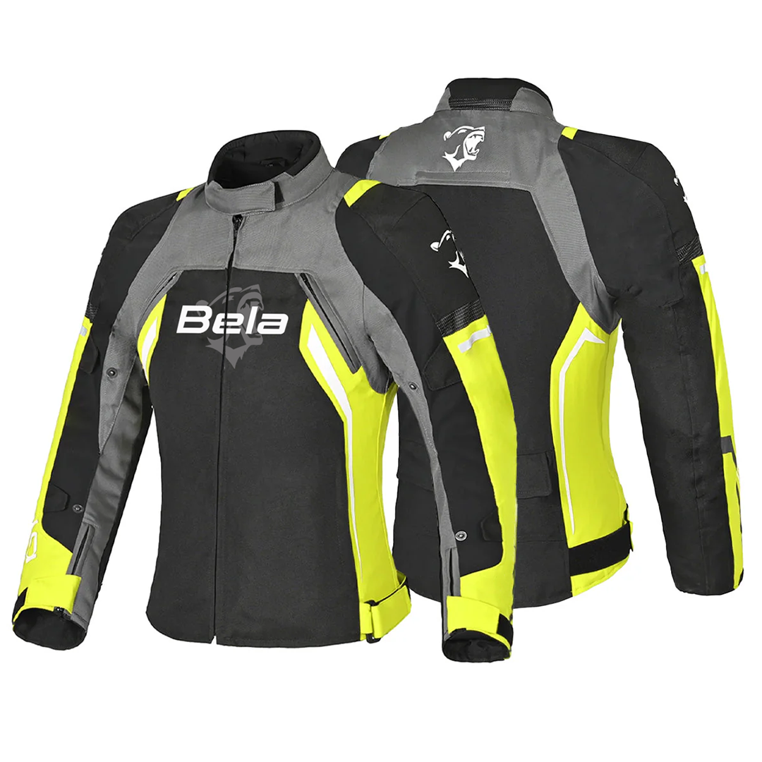 BELA ELANUR Motorcycle Ladies Textile Jackets Black Anthracite Yellow – 2 – Maximomoto PT