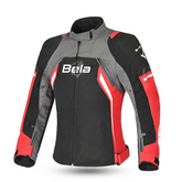 BELA ELANUR Moto Senhora Textil Casacos Preto Antracite Vermelho – Maximomoto PT