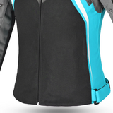 BELA ELANUR Moto Textile Women's Jackets Black Turquoise