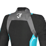 BELA ELANUR Moto Textile Women's Jackets Black Turquoise