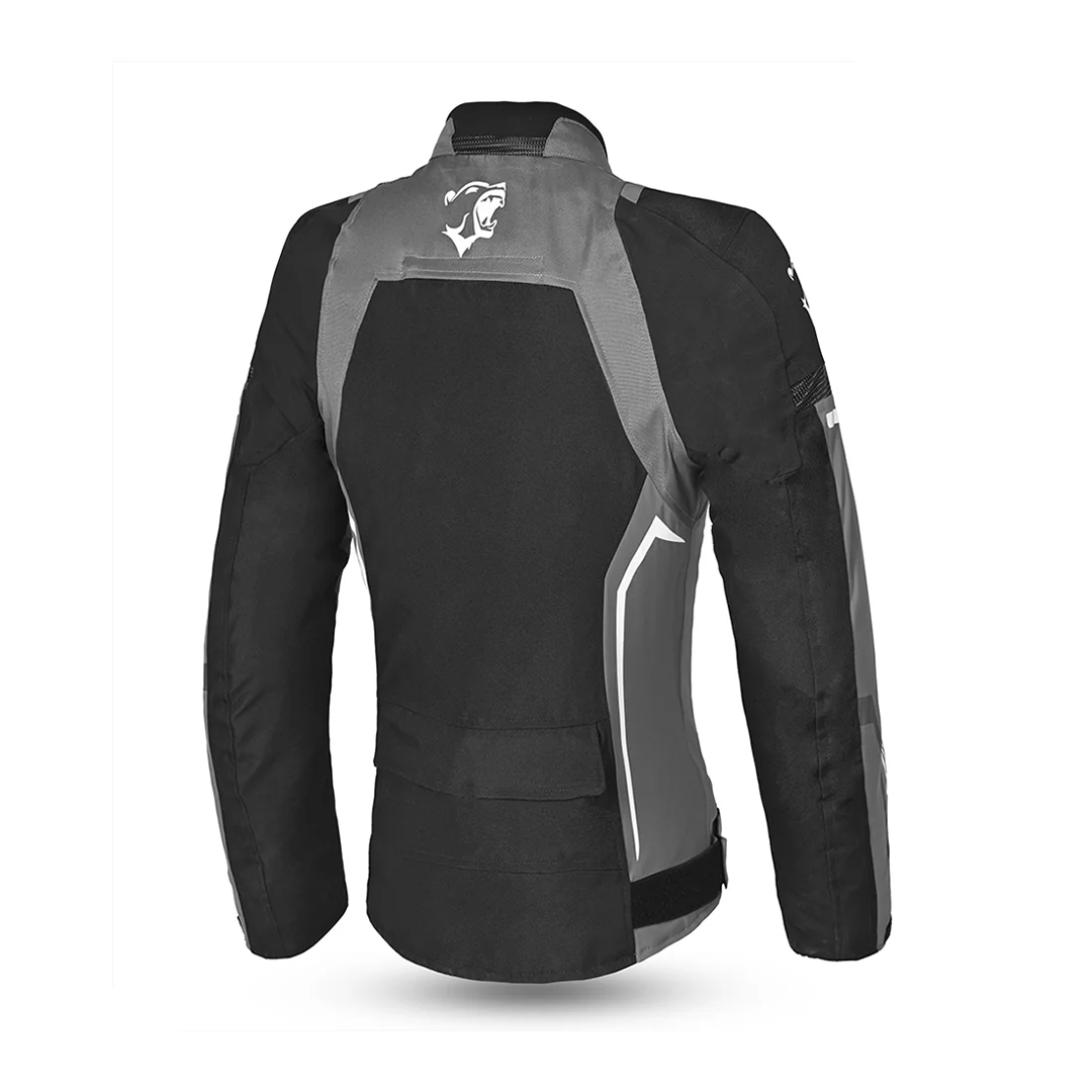 BELA ELANUR Casacos De Moto Textil Senhora Preto Cinza – 3 – Maximomoto PT