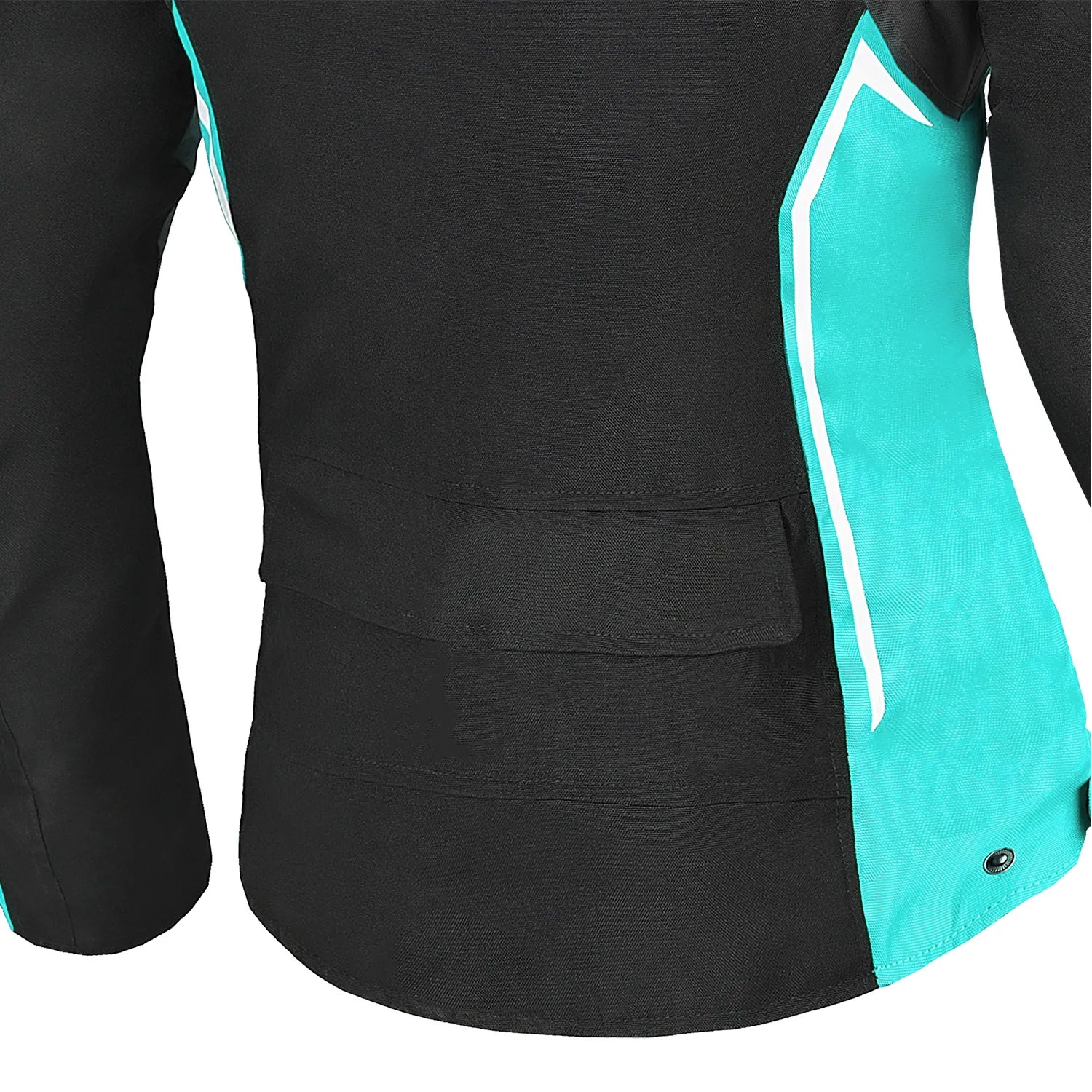 BELA ELANUR TEXTIL CASACOS DE MOTO SENHORA PRETO TURQUESA – 7 – Maximomoto PT