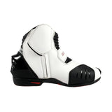 BELA FASTER Botas De Moto Couro Branco Vermelho