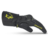 BELA Frost Shield Luvas De Moto Verde Oliva Amarillo Flour