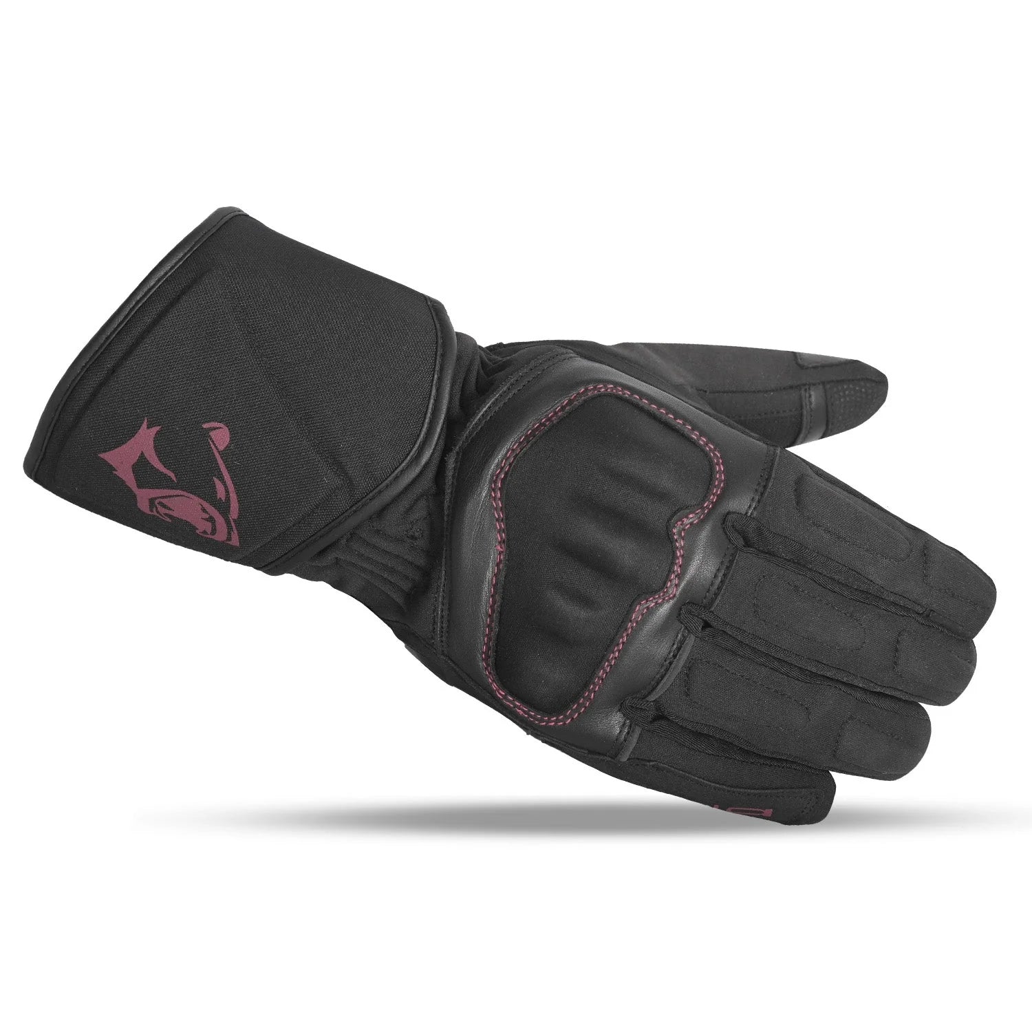 BELA FROST SHIELD Motorcycle Gloves Black Burgundy – 2 – Maximomoto PT