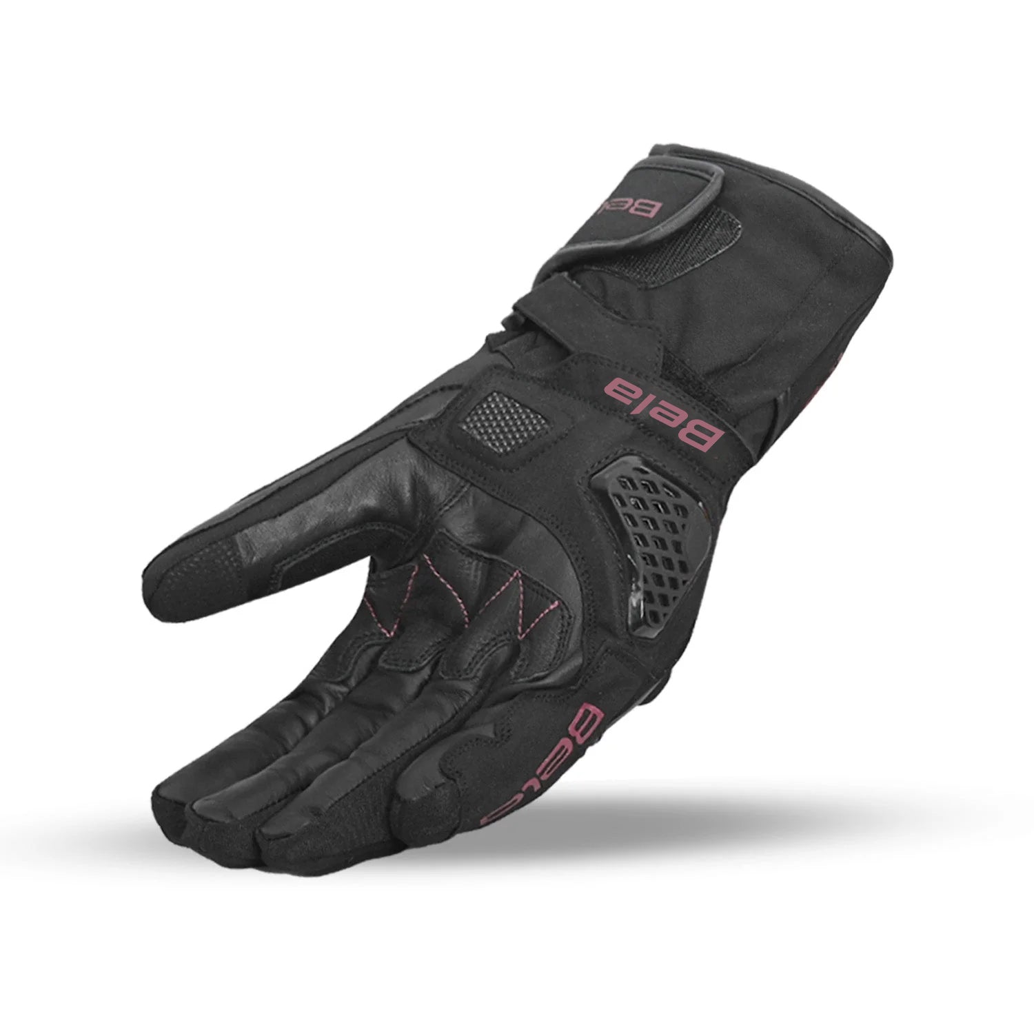 BELA FROST SHIELD Motorcycle Gloves Black Burgundy – 3 – Maximomoto PT
