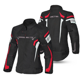 BELA HIGHLAND Motorcycle Ladies Coats Black Ice Red