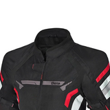 BELA HIGHLAND Motorcycle Ladies Coats Black Ice Red
