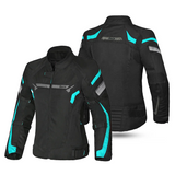 BELA HIGHLAND Women's Motorcycle Jacket Turquoise Black