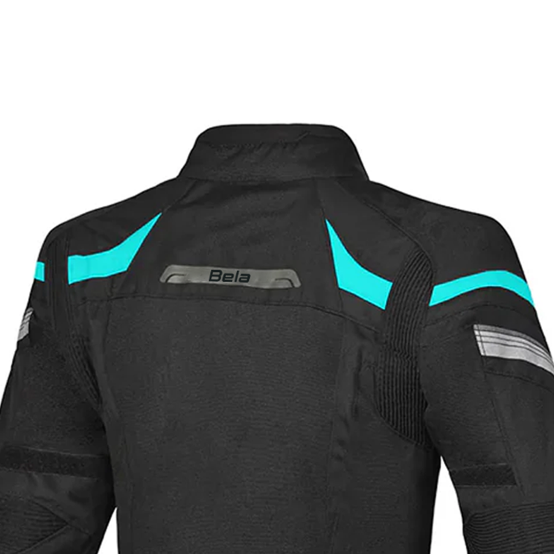 BELA HIGHLAND Women's Motorcycle Jacket Turquoise Black – 5 – Maximomoto PT