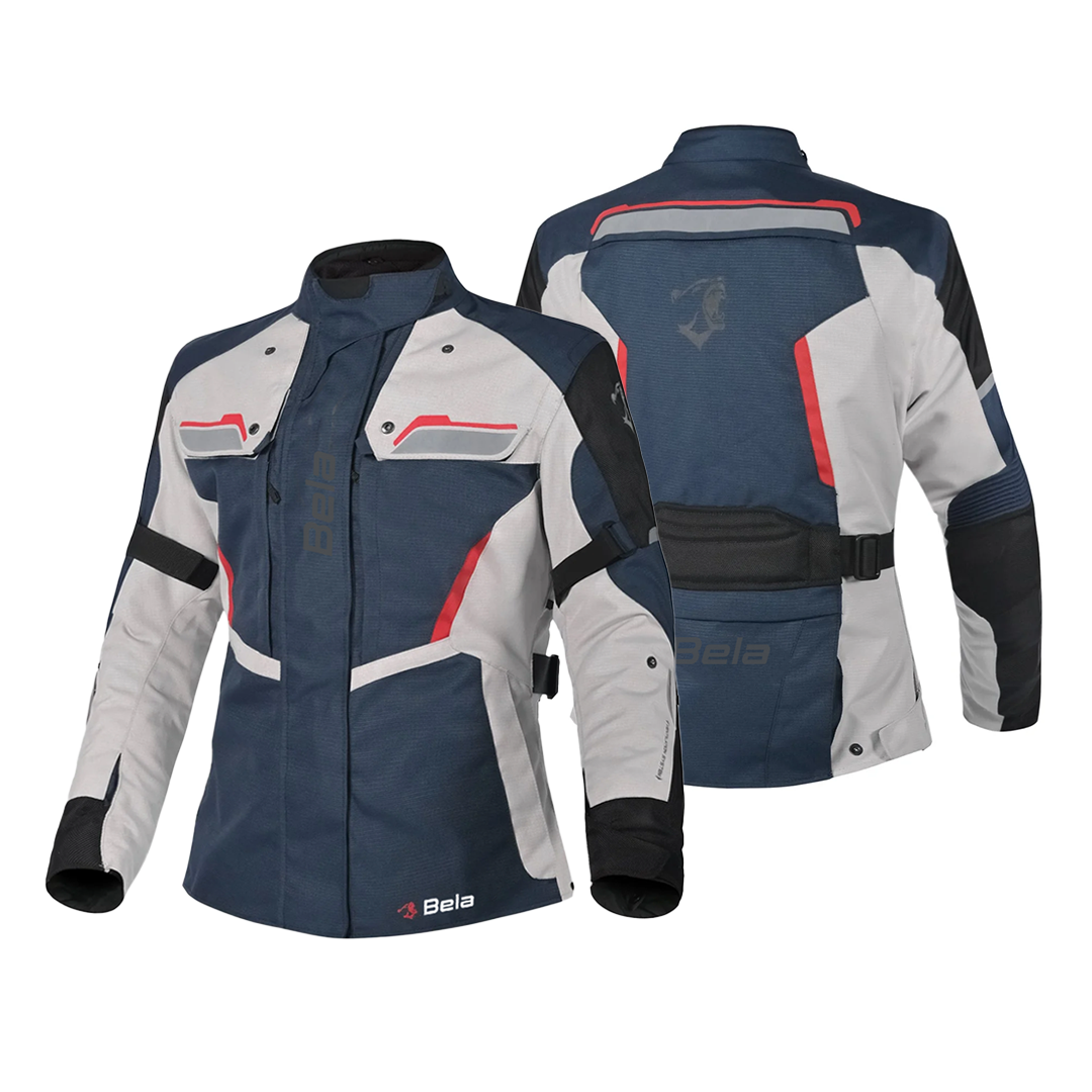LINDA HURRICANE 3 IN 1 MUJER MOTO CHAQUETA BLUE HIELO ROJO – 2 – Maximomoto PT