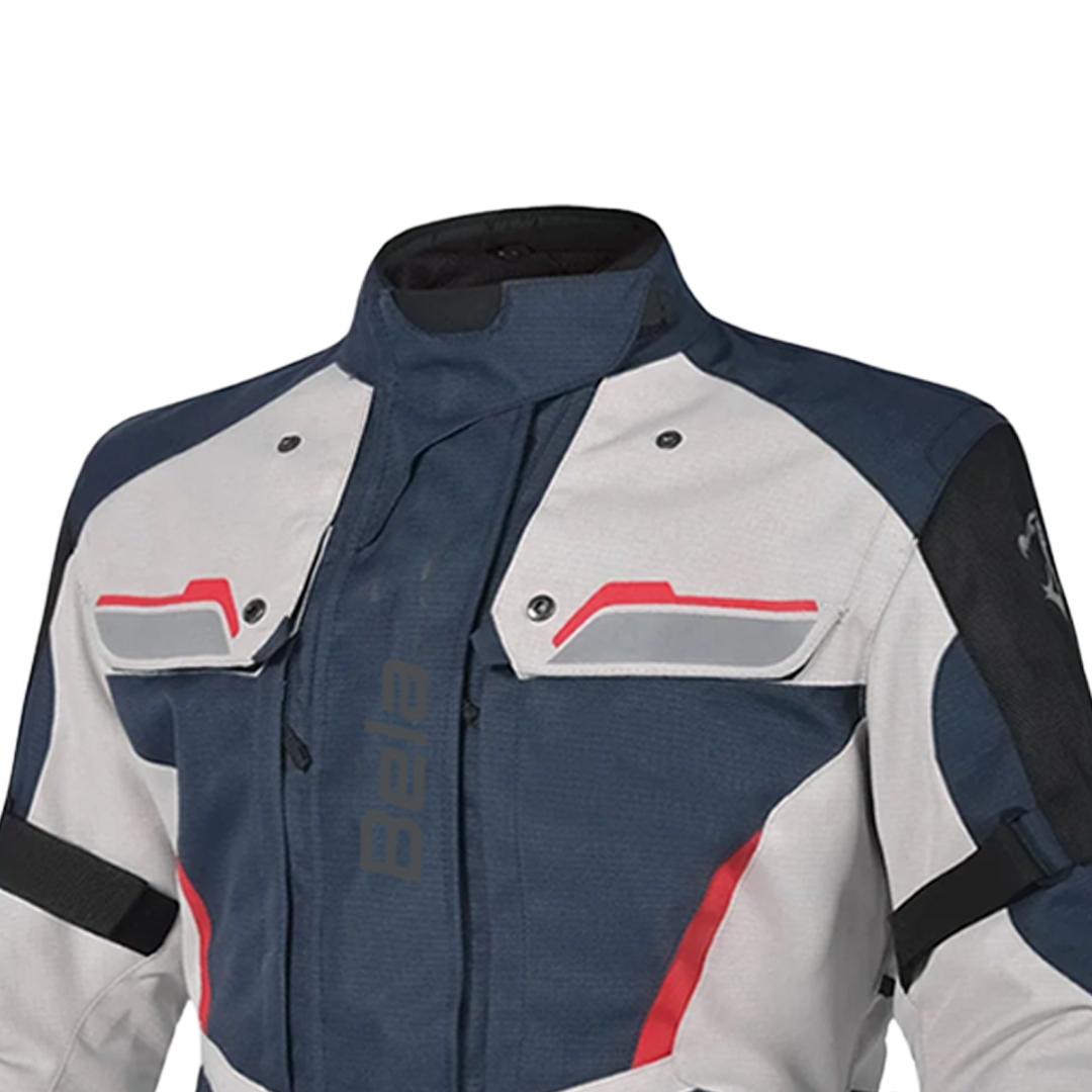 LINDA HURRICANE 3 IN 1 MUJER MOTO CHAQUETA BLUE HIELO ROJO – 6 – Maximomoto PT