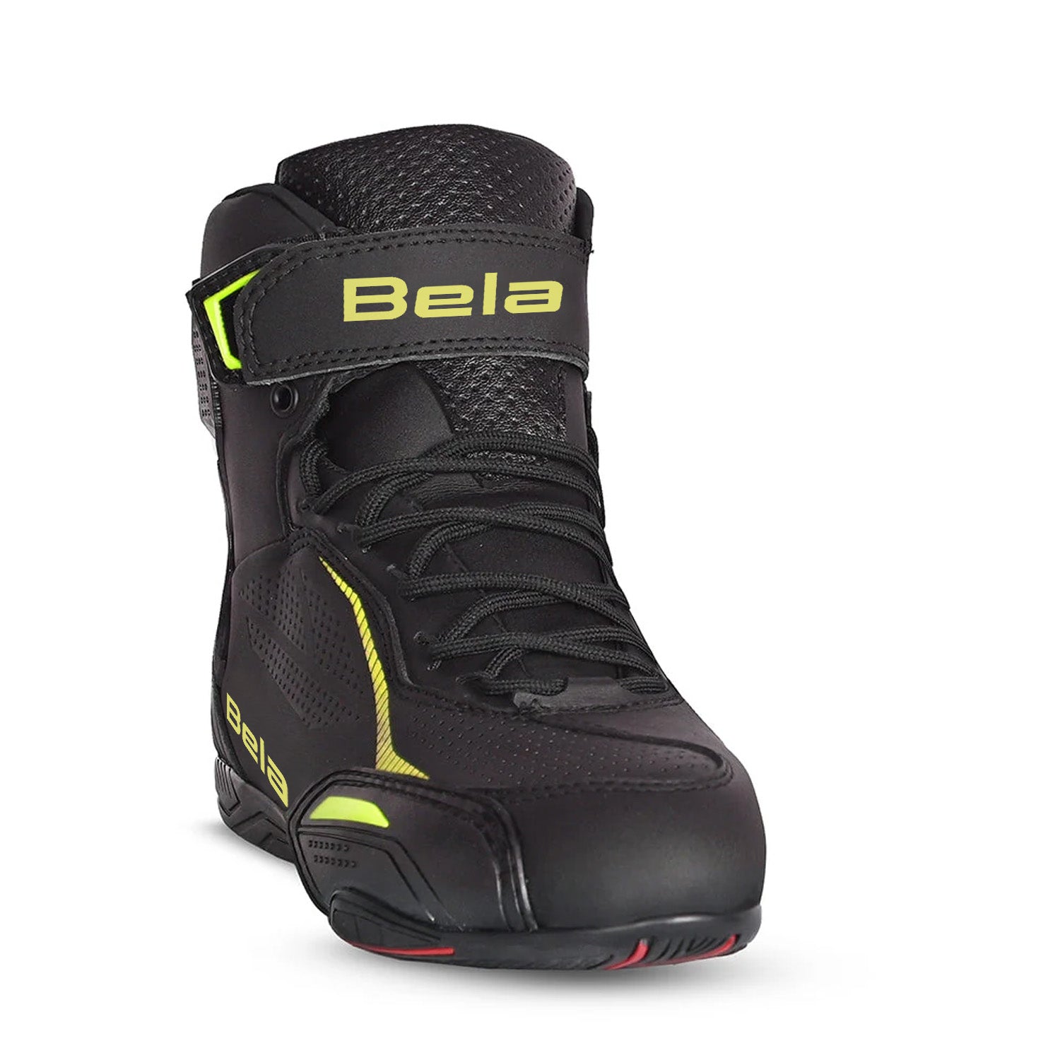 BELA JET EVO Moto Couro Botas Homem Preto Amarelo Fluor – 4 – Maximomoto PT