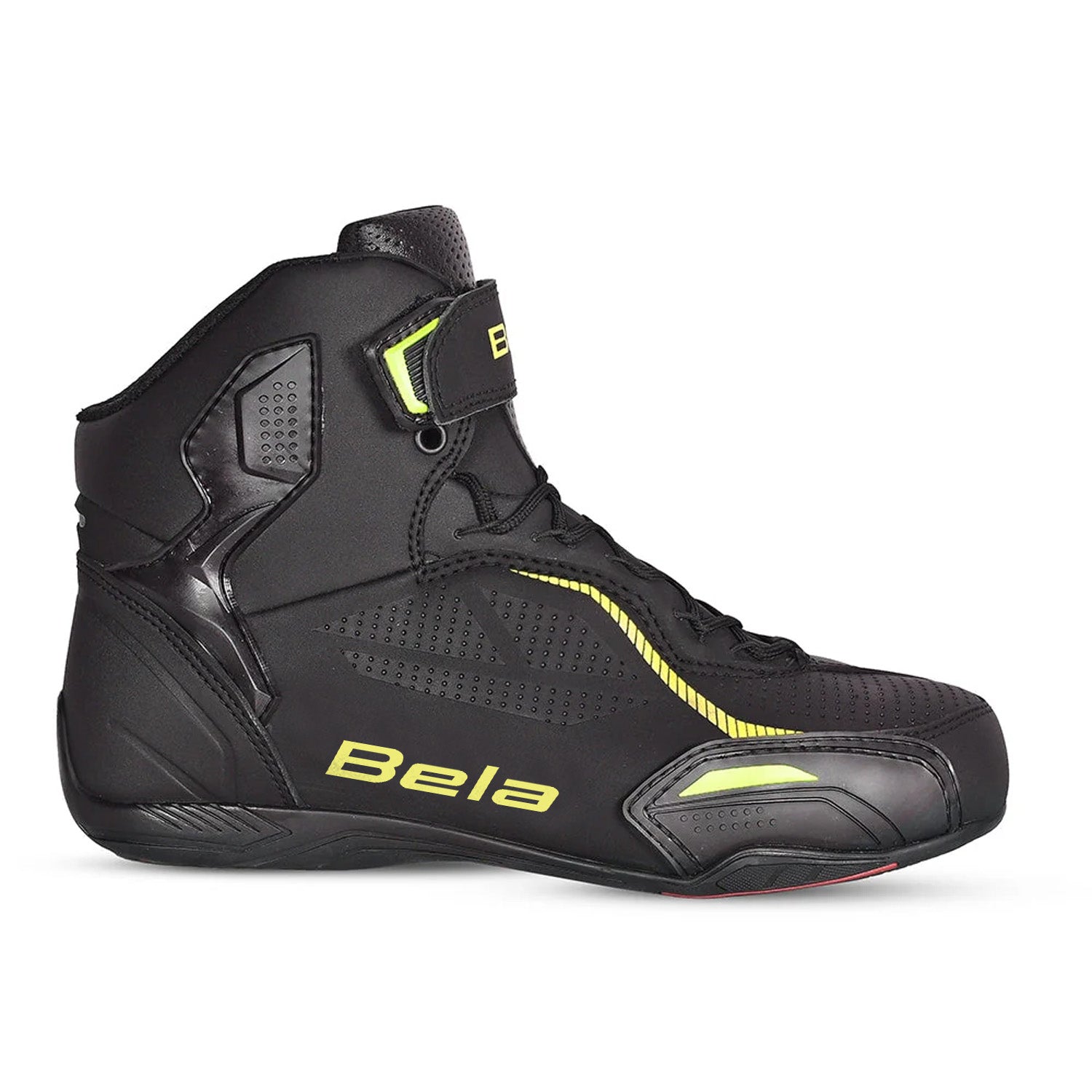 BELA JET EVO Moto Couro Botas Homem Preto Amarelo Fluor – 2 – Maximomoto PT
