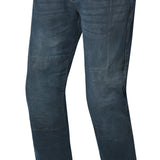 BELA KEVIN Denim Jeans Moto Homem Calcas Azul Sujo 32L