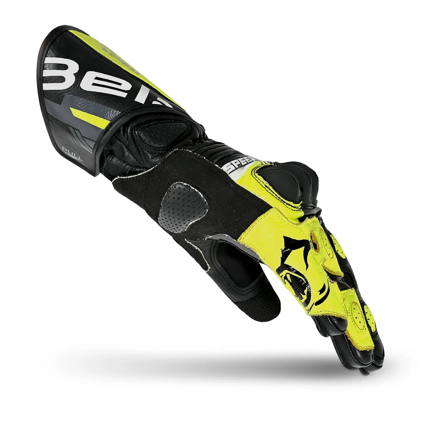 BELA LEMOX Luvas De Moto Homem Preto Branco Amarelo – 2 – Maximomoto PT