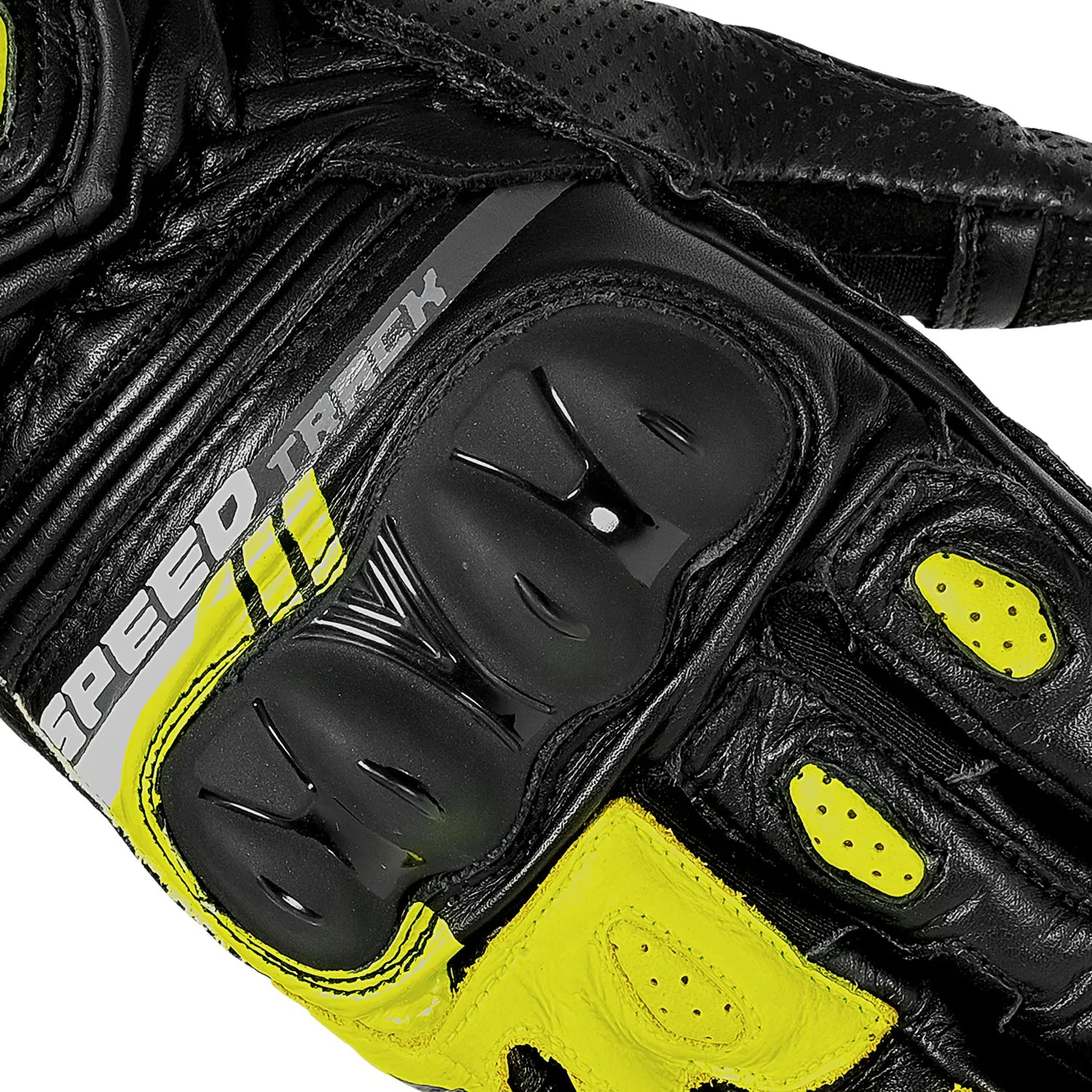 BELA LEMOX Luvas De Moto Homem Preto Branco Amarelo – 4 – Maximomoto PT