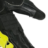 BELA LEMOX Luvas De Moto Homem Preto Branco Amarelo