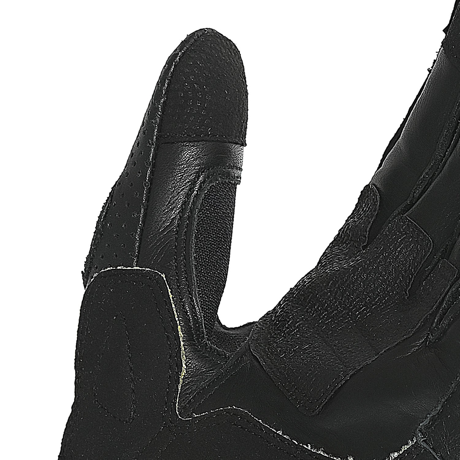 BELA LEMOX Black and Red Leather Motorcycle Gloves – 6 – Maximomoto PT