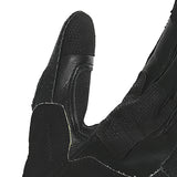 BELA LEMOX Black and Red Leather Motorcycle Gloves