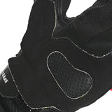 BELA LEMOX Black and Red Leather Motorcycle Gloves