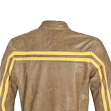 BEAUTIFUL NIGHT HAWK VINTAGE Motorcycle Leather Jackets Brown Beige