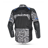 BELA ONSAKER Camouflage Motorcycle Textile Jackets Blue Black
