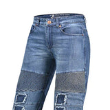 BELA PISTON Textile Denim Jeans Motorcycle Pants Blue 34L