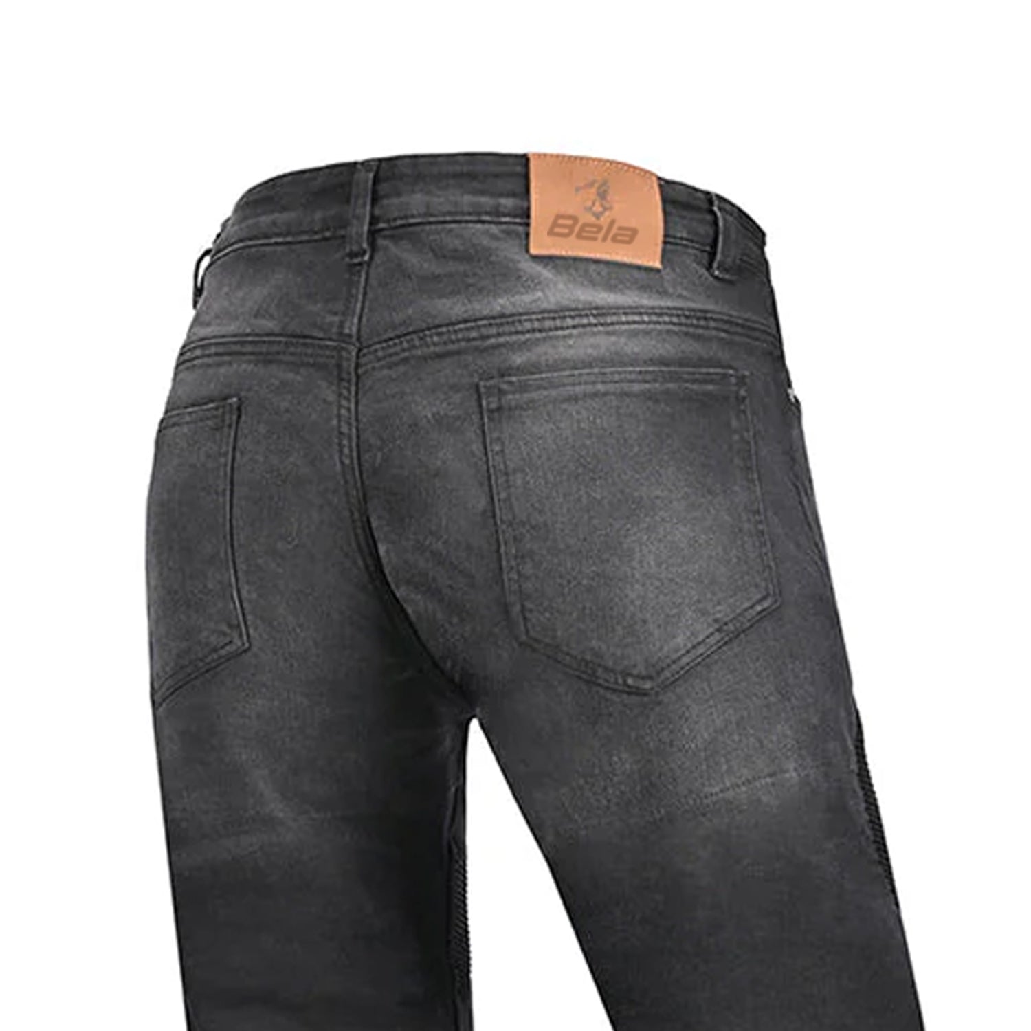 BELA PISTON Textile Denim Jeans Motorcycle Pants Black 34L – 6 – Maximomoto PT